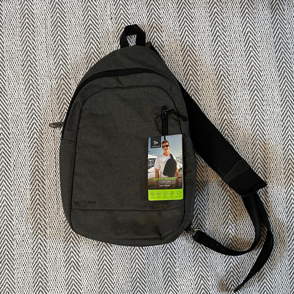 Travelon Charcoal Sling Bag (RFID blocking)